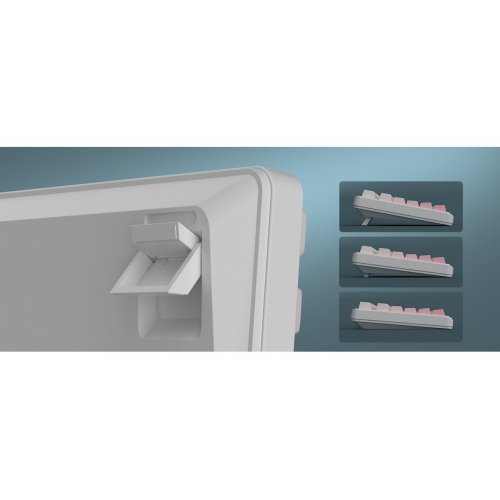Клавиатура MageGee GK960 RGB (6971969729049) White/Pink купить в Украине: Киев, Днепр, Харьков, Одесса  | Низкая цена, отзывы, характеристики от TELEMART фото