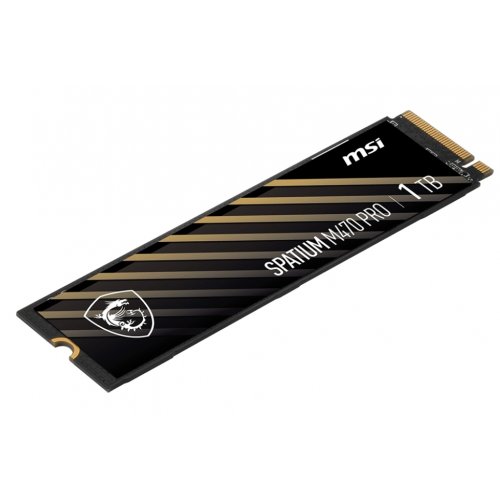 SSD-диск MSI SPATIUM M470 Pro 3D NAND TLC 1TB M.2 (2280 PCI-E) (S78-440L0J0-P83) купить в Украине: Киев, Днепр, Харьков, Одесса  | Проверка совместимости, низкая цена, отзывы, характеристики от TELEMART фото