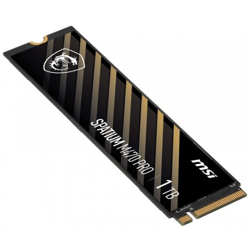 SSD-диск MSI SPATIUM M470 Pro 3D NAND TLC 1TB M.2 (2280 PCI-E) (S78-440L0J0-P83) купить в Украине: Киев, Днепр, Харьков, Одесса  | Проверка совместимости, низкая цена, отзывы, характеристики от TELEMART фото