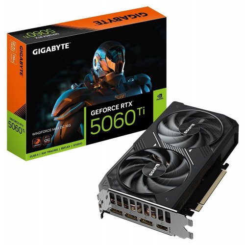 Уценка видеокарта Gigabyte GeForce RTX 5060 Ti WINDFORCE MAX OC 16384MB (GV-N506TWF2MAX OC-16GD) (Вскрытая упаковка, 848538) купить в Украине: Киев, Днепр, Харьков, Одесса  | Проверка совместимости, низкая цена, отзывы, характеристики от TELEMART фото