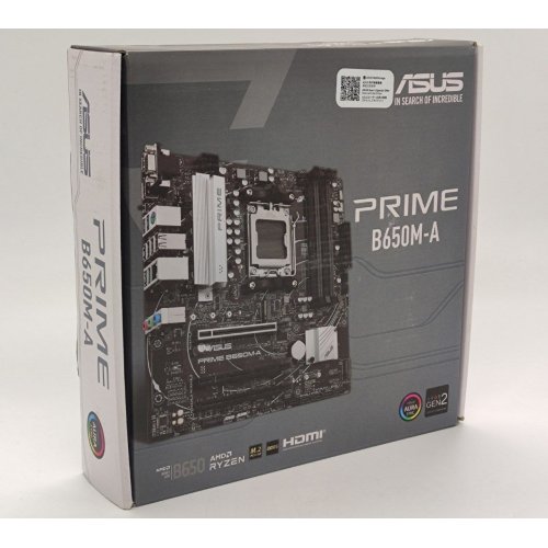 Материнская плата Asus PRIME B650M-A (sAM5, AMD B650) (Восстановлено продавцом, 848552) купить в Украине: Киев, Днепр, Харьков, Одесса  | Проверка совместимости, низкая цена, отзывы, характеристики от TELEMART фото