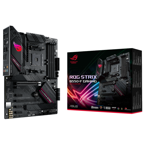 Материнська плата Asus ROG STRIX B550-F GAMING (sAM4, AMD B550) (Відновлено продавцем, 848617) купити в Україні: Київ, Львів, Хмельницький, Тернопіль, Івано-Франківськ | Перевірка сумісності, низька ціна, відгуки, характеристики від TELEMART фото