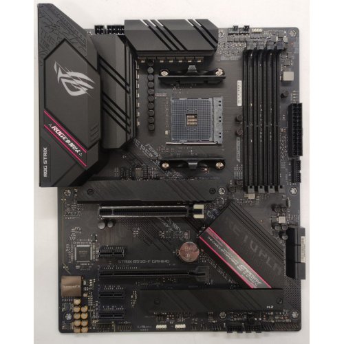 Материнська плата Asus ROG STRIX B550-F GAMING (sAM4, AMD B550) (Відновлено продавцем, 848617) купити в Україні: Київ, Львів, Хмельницький, Тернопіль, Івано-Франківськ | Перевірка сумісності, низька ціна, відгуки, характеристики від TELEMART фото