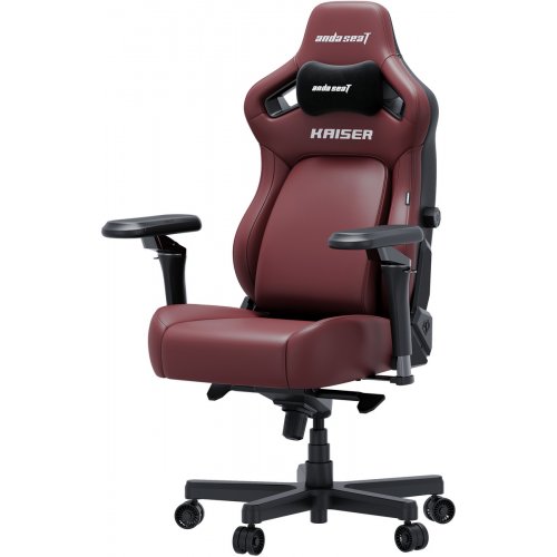 Ігрове крісло Anda Seat Kaiser 4 V2 XL (AD12YDDC-XLL-20-A-PV/C-03) Maroon купити в Україні: Київ, Львів, Хмельницький, Тернопіль, Івано-Франківськ | Низька ціна, відгуки, характеристики від TELEMART фото