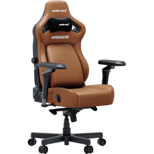 Ігрове крісло Anda Seat Kaiser 4 V2 XL (AD12YDDC-XLL-20-K-PV/C-03) Brown купити в Україні: Київ, Львів, Хмельницький, Тернопіль, Івано-Франківськ | Низька ціна, відгуки, характеристики від TELEMART фото