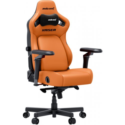 Ігрове крісло Anda Seat Kaiser 4 V2 XL (AD12YDDC-XLL-20-O-PV/C-03) Orange купити в Україні: Київ, Львів, Хмельницький, Тернопіль, Івано-Франківськ | Низька ціна, відгуки, характеристики від TELEMART фото