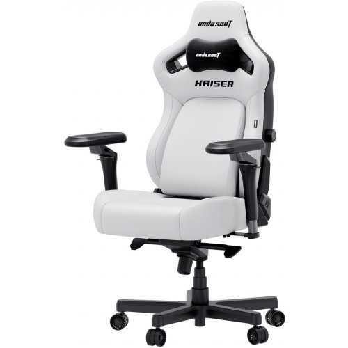 Ігрове крісло Anda Seat Kaiser 4 V2 XL (AD12YDDC-XLL-20-W-PV/C-03) White купити в Україні: Київ, Львів, Хмельницький, Тернопіль, Івано-Франківськ | Низька ціна, відгуки, характеристики від TELEMART фото