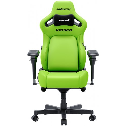 Игровое кресло Anda Seat Kaiser 4 V2 XL (AD12YDDC-XLL-20-C-PV/C-03) Cyber Green купить в Украине: Киев, Днепр, Харьков, Одесса  | Низкая цена, отзывы, характеристики от TELEMART фото