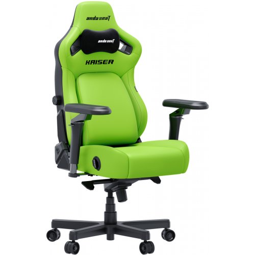 Игровое кресло Anda Seat Kaiser 4 V2 XL (AD12YDDC-XLL-20-C-PV/C-03) Cyber Green купить в Украине: Киев, Днепр, Харьков, Одесса  | Низкая цена, отзывы, характеристики от TELEMART фото