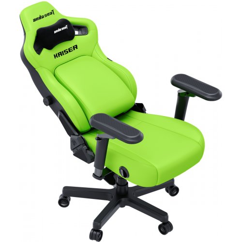 Игровое кресло Anda Seat Kaiser 4 V2 XL (AD12YDDC-XLL-20-C-PV/C-03) Cyber Green купить в Украине: Киев, Днепр, Харьков, Одесса  | Низкая цена, отзывы, характеристики от TELEMART фото