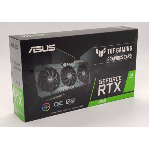 Видеокарта Asus TUF GeForce RTX 3060 Gaming OC 12288MB (TUF-RTX3060-O12G-V2-GAMING) (Восстановлено продавцом, 848651) купить в Украине: Киев, Днепр, Харьков, Одесса  | Проверка совместимости, низкая цена, отзывы, характеристики от TELEMART фото