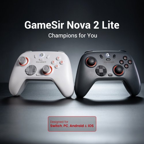 Ігровий маніпулятор Gamesir Nova 2 Lite Luminous White купити в Україні: Київ, Львів, Хмельницький, Тернопіль, Івано-Франківськ | Низька ціна, відгуки, характеристики від TELEMART фото