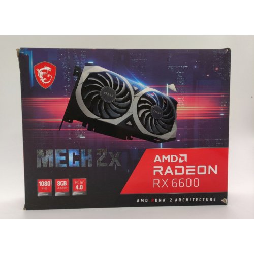 Відеокарта MSI Radeon RX 6600 MECH 2X 8192MB (RX 6600 MECH 2X 8G) (Відновлено продавцем, 848948) купити в Україні: Київ, Львів, Хмельницький, Тернопіль, Івано-Франківськ | Перевірка сумісності, низька ціна, відгуки, характеристики від TELEMART фото