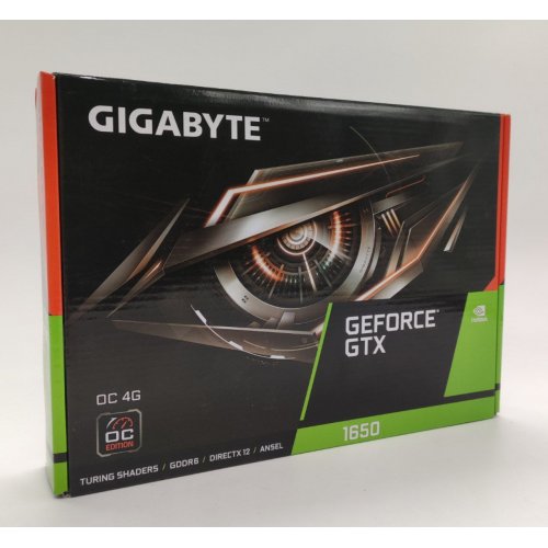 Видеокарта Gigabyte GeForce GTX 1650 D6 OC 4096MB (GV-N1656OC-4GD) (Восстановлено продавцом, 848954) купить в Украине: Киев, Днепр, Харьков, Одесса  | Проверка совместимости, низкая цена, отзывы, характеристики от TELEMART фото