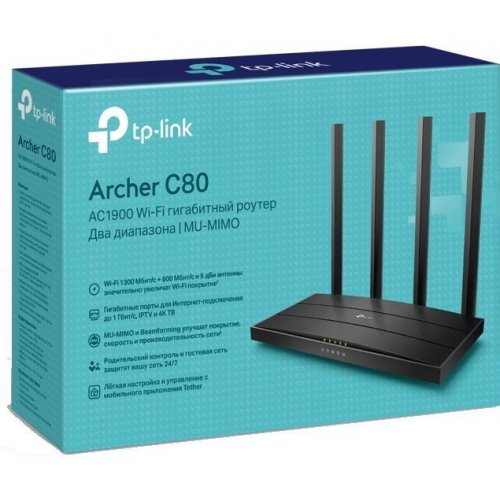 Уцінка wi-fi роутер TP-LINK Archer C80 (Розкрита упаковка, 848975) купити в Україні: Київ, Львів, Хмельницький, Тернопіль, Івано-Франківськ | Низька ціна, відгуки, характеристики від TELEMART фото