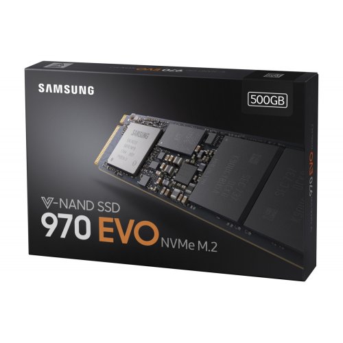 Продать SSD-диск Samsung 970 EVO V-NAND MLC 500GB M.2 (2280 PCI-E) (MZ-V7E500BW) по Trade-In интернет-магазине Телемарт - Киев, Днепр, Украина фото