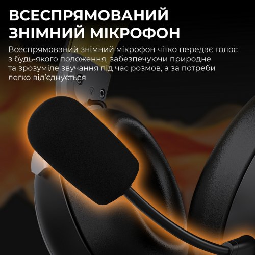 Наушники Ajazz AHM08 MAX (AHM08-MAX-BGY) Black/Yellow купить в Украине: Киев, Днепр, Харьков, Одесса  | Низкая цена, отзывы, характеристики от TELEMART фото