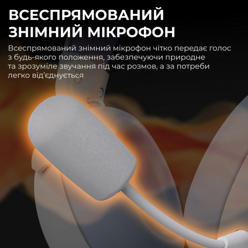 Наушники Ajazz AHM08 MAX (AHM08-MAX-PWB) White/Blue купить в Украине: Киев, Днепр, Харьков, Одесса  | Низкая цена, отзывы, характеристики от TELEMART фото