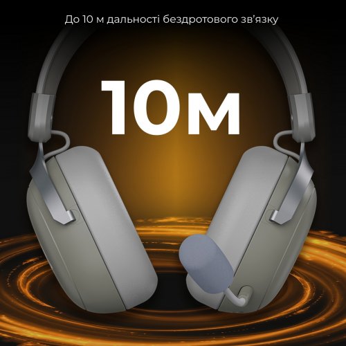 Наушники Ajazz AHM08 MAX (AHM08-MAX-GW) Grey купить в Украине: Киев, Днепр, Харьков, Одесса  | Низкая цена, отзывы, характеристики от TELEMART фото
