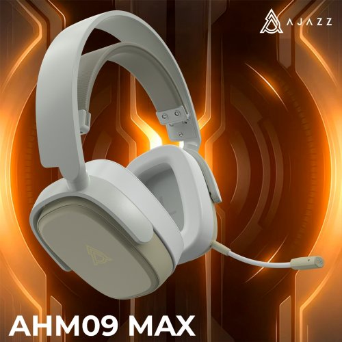Наушники Ajazz AHM09 MAX (AHM09-MAX-GW) Grey купить в Украине: Киев, Днепр, Харьков, Одесса  | Низкая цена, отзывы, характеристики от TELEMART фото