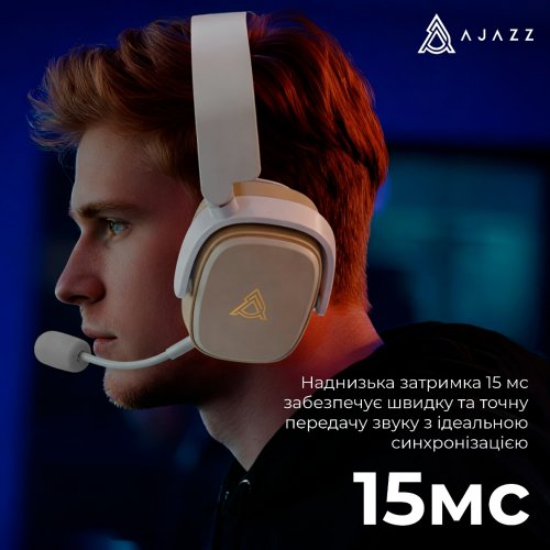 Наушники Ajazz AHM09 MAX (AHM09-MAX-GW) Grey купить в Украине: Киев, Днепр, Харьков, Одесса  | Низкая цена, отзывы, характеристики от TELEMART фото