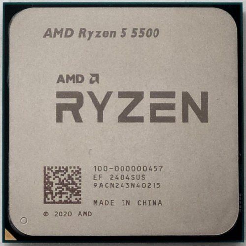 Процессор AMD Ryzen 5 5500 3.6(4.2)GHz 16MB sAM4 Tray (100-000000457) (Восстановлено продавцом, 849123) купить в Украине: Киев, Днепр, Харьков, Одесса  | Проверка совместимости, низкая цена, отзывы, характеристики от TELEMART фото