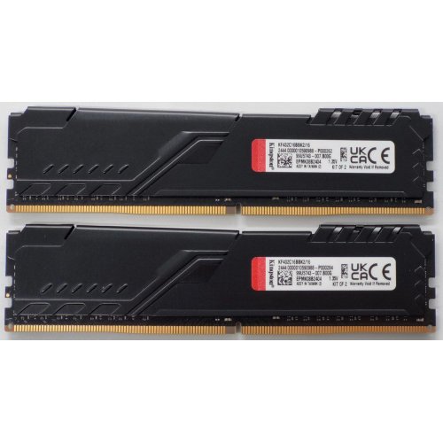 Озу Kingston DDR4 16GB (2x8GB) 3200Mhz FURY Beast Black (KF432C16BBK2/16) (Восстановлено продавцом, 849126) купить в Украине: Киев, Днепр, Харьков, Одесса  | Проверка совместимости, низкая цена, отзывы, характеристики от TELEMART фото