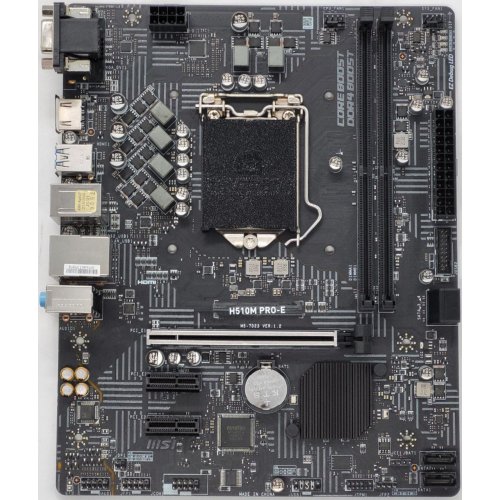 Материнская плата MSI H510M PRO-E (s1200, Intel H510) (Восстановлено продавцом, 849128) купить в Украине: Киев, Днепр, Харьков, Одесса  | Проверка совместимости, низкая цена, отзывы, характеристики от TELEMART фото