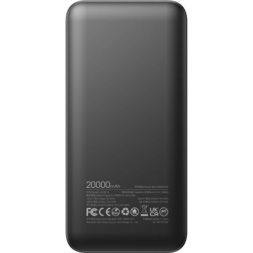 Powerbank JOYROOM 20000mAh 12W (JR-PBF14) Black купить в Украине: Киев, Днепр, Харьков, Одесса  | Низкая цена, отзывы, характеристики от TELEMART фото