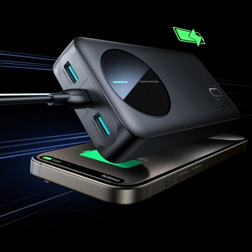 Powerbank JOYROOM 20000mAh 12W (JR-PBF14) Black купить в Украине: Киев, Днепр, Харьков, Одесса  | Низкая цена, отзывы, характеристики от TELEMART фото