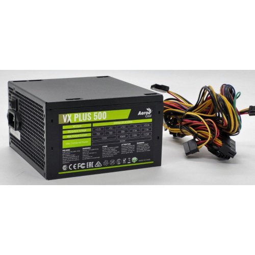 Блок живлення Aerocool VX PLUS 500W (ACPN-VS50NEY.11) (Відновлено продавцем, 849143) купити в Україні: Київ, Львів, Хмельницький, Тернопіль, Івано-Франківськ | Перевірка сумісності, низька ціна, відгуки, характеристики від TELEMART фото