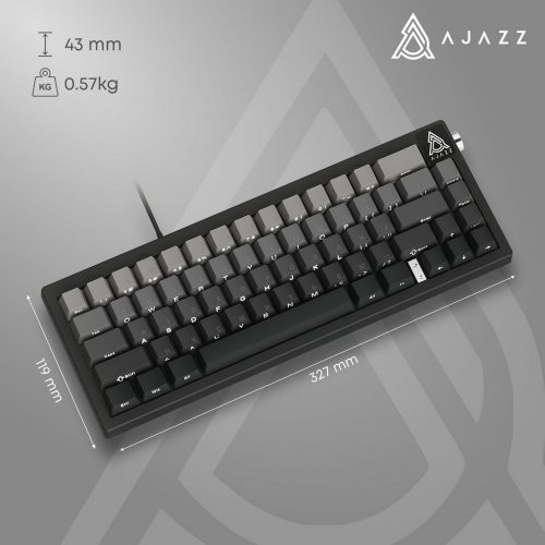 Клавіатура Ajazz AK650 RGB Day Dream Switch Gradient (AK650-DD-BG) Black купити в Україні: Київ, Львів, Хмельницький, Тернопіль, Івано-Франківськ | Низька ціна, відгуки, характеристики від TELEMART фото