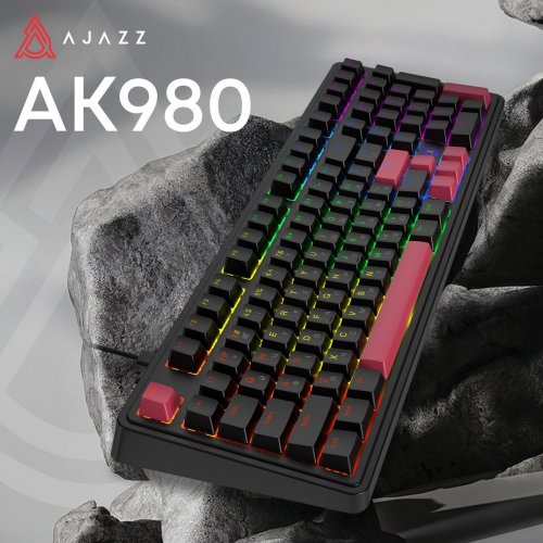 Клавіатура Ajazz AK980 Red Switch (AK980-R-BR) Black купити в Україні: Київ, Львів, Хмельницький, Тернопіль, Івано-Франківськ | Низька ціна, відгуки, характеристики від TELEMART фото
