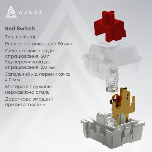 Клавіатура Ajazz AK980 Red Switch (AK980-R-BR) Black купити в Україні: Київ, Львів, Хмельницький, Тернопіль, Івано-Франківськ | Низька ціна, відгуки, характеристики від TELEMART фото