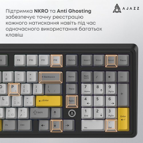 Клавіатура Ajazz AK980 MAX RGB Magnetic Switch (AK980-MAX-M-BGY) Black купити в Україні: Київ, Львів, Хмельницький, Тернопіль, Івано-Франківськ | Низька ціна, відгуки, характеристики від TELEMART фото