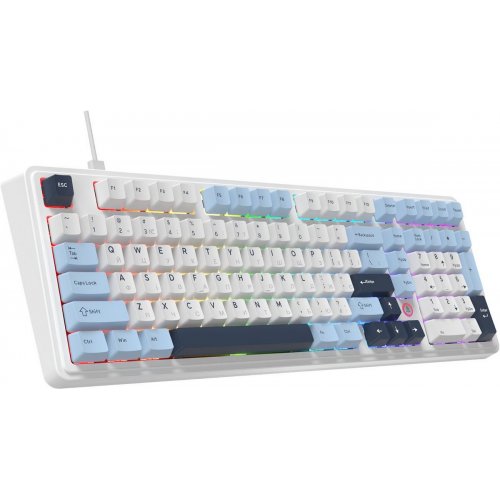 Клавіатура Ajazz AK980 MAX RGB Magnetic Switch (AK980-MAX-M-BWDB) White купити в Україні: Київ, Львів, Хмельницький, Тернопіль, Івано-Франківськ | Низька ціна, відгуки, характеристики від TELEMART фото