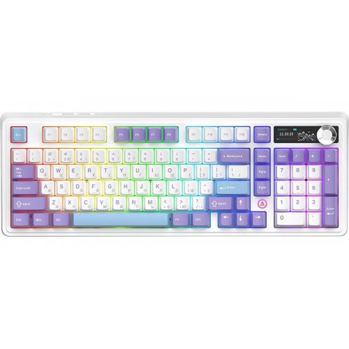 Клавіатура Ajazz AK980 V2 RGB Gift Switch V2 Wireless (AK980-V2-G-PWB) White купити в Україні: Київ, Львів, Хмельницький, Тернопіль, Івано-Франківськ | Низька ціна, відгуки, характеристики від TELEMART фото