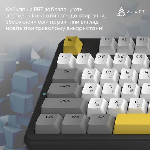 Клавиатура Ajazz AK870 V2 RGB Flying Fish Switch (AK870-V2-FF-BGY) Black купить в Украине: Киев, Днепр, Харьков, Одесса  | Низкая цена, отзывы, характеристики от TELEMART фото