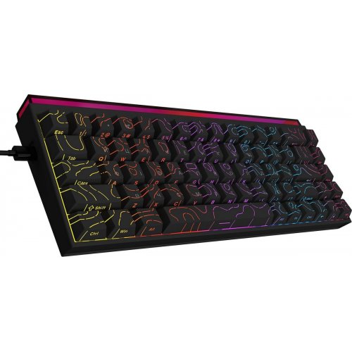 Клавиатура Ajazz NK68 Red Switch (NK68-R-S-B) Black купить в Украине: Киев, Днепр, Харьков, Одесса  | Низкая цена, отзывы, характеристики от TELEMART фото