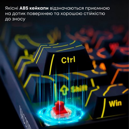 Клавиатура Ajazz NK68 Red Switch (NK68-R-S-B) Black купить в Украине: Киев, Днепр, Харьков, Одесса  | Низкая цена, отзывы, характеристики от TELEMART фото