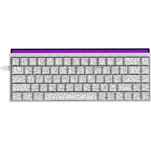 Клавиатура Ajazz NK68 Red Switch (NK68-R-S-W) White купить в Украине: Киев, Днепр, Харьков, Одесса  | Низкая цена, отзывы, характеристики от TELEMART фото