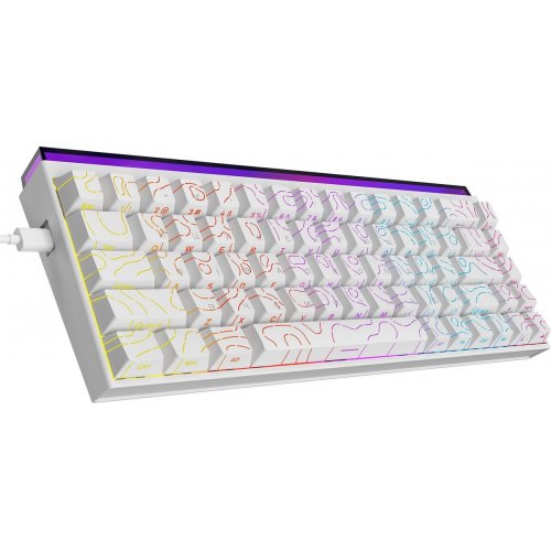 Клавиатура Ajazz NK68 Red Switch (NK68-R-S-W) White купить в Украине: Киев, Днепр, Харьков, Одесса  | Низкая цена, отзывы, характеристики от TELEMART фото