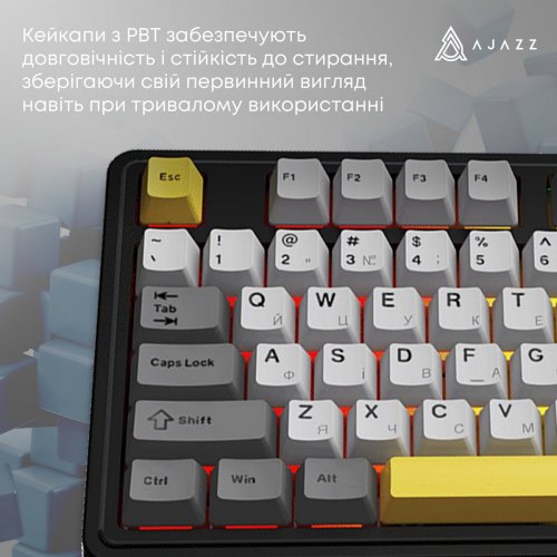 Клавиатура Ajazz AK980 V2 RGB Maillard Switch Wireless (AK980-V2-M-BGY) Black купить в Украине: Киев, Днепр, Харьков, Одесса  | Низкая цена, отзывы, характеристики от TELEMART фото