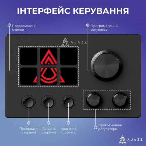 Контроллер для стриминга Ajazz AKP03E (AKP03E-B) Black купить в Украине: Киев, Днепр, Харьков, Одесса  | Низкая цена, отзывы, характеристики от TELEMART фото