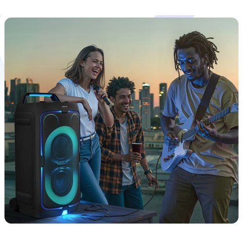 Портативна акустика Samsung MX-ST50F Black купити в Україні: Київ, Львів, Хмельницький, Тернопіль, Івано-Франківськ | Низька ціна, відгуки, характеристики від TELEMART фото