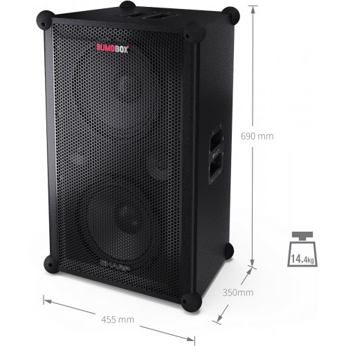 Портативна акустика Sharp CP-LS200 Black купити в Україні: Київ, Львів, Хмельницький, Тернопіль, Івано-Франківськ | Низька ціна, відгуки, характеристики від TELEMART фото