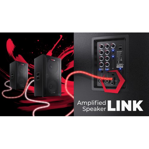 Портативна акустика Sharp CP-LS200 Black купити в Україні: Київ, Львів, Хмельницький, Тернопіль, Івано-Франківськ | Низька ціна, відгуки, характеристики від TELEMART фото