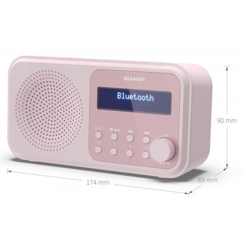 Радіоприймач Sharp DR-P420 Blossom Pink купити в Україні: Київ, Львів, Хмельницький, Тернопіль, Івано-Франківськ | Низька ціна, відгуки, характеристики від TELEMART фото