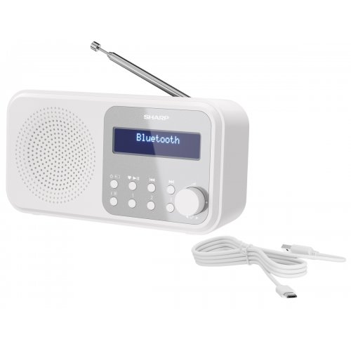 Радіоприймач Sharp DR-P420 Snowy White купити в Україні: Київ, Львів, Хмельницький, Тернопіль, Івано-Франківськ | Низька ціна, відгуки, характеристики від TELEMART фото