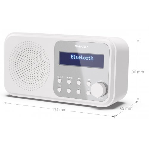 Радіоприймач Sharp DR-P420 Snowy White купити в Україні: Київ, Львів, Хмельницький, Тернопіль, Івано-Франківськ | Низька ціна, відгуки, характеристики від TELEMART фото